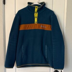Cotopaxi Blue and Orange Fleece Pullover
